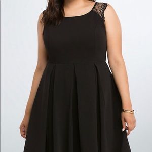 Lace Back Skater Dress